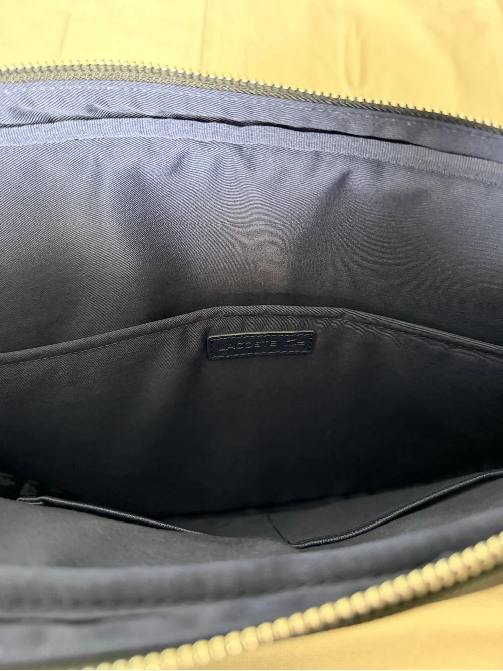 Lacoste Black Men's Messenger Crossbody Bag